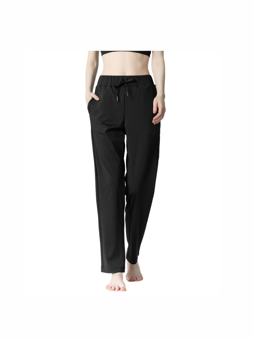 Leapstride Track Pants With Back Zip Pocket - 4-Way Stretch Moisture Wicking